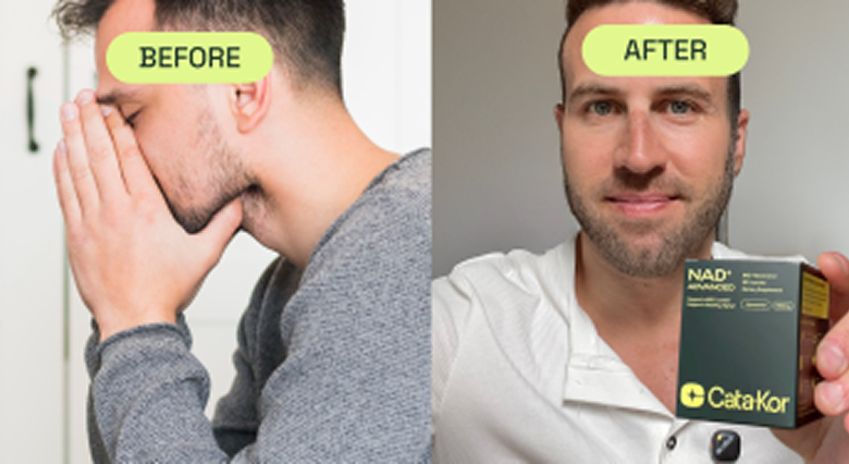 Before After Results of WellLeaf NAD Supplements